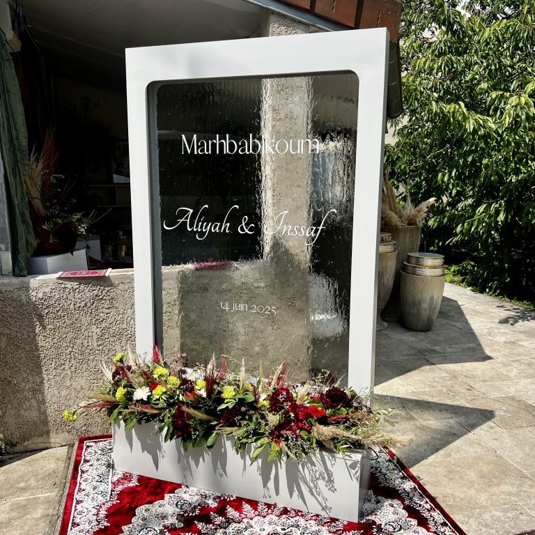 Fontaine de bienvenue pour mariage – location AMA Location